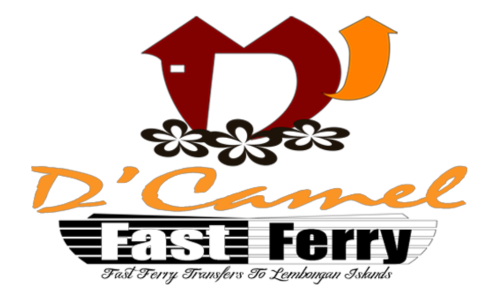 Dcamel Fast Ferry official logo for fast boat departures from Serangan Port.