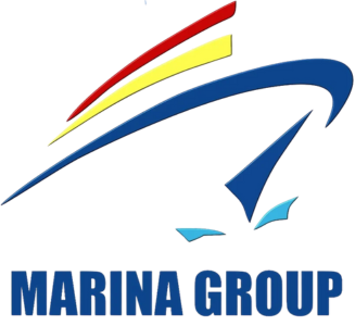 Marina Group Fast Ferry logo for reliable boat connections from Serangan Port to Gili and Lombok.