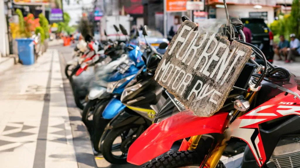 Motorbike rental options in Bali. How to Arrive at Serangan Port with flexible scooter travel.